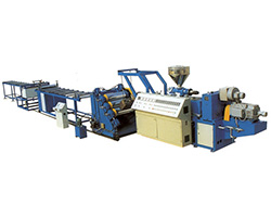 Plastic plate material sheet material production equipment